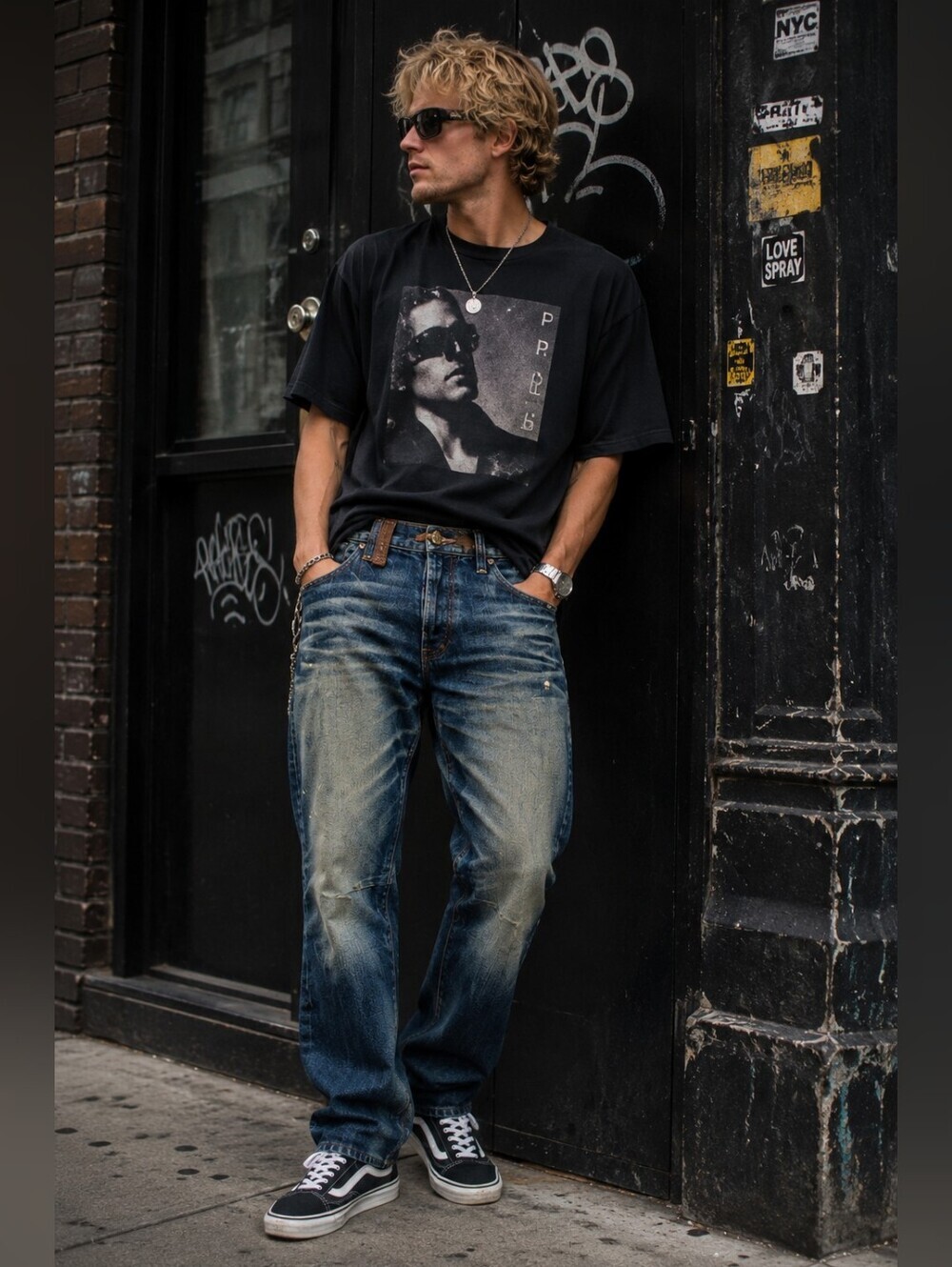 PRPS Barracuda Heart & Soul Button Fly Jeans 31 Distressed Straight Y2K Denim